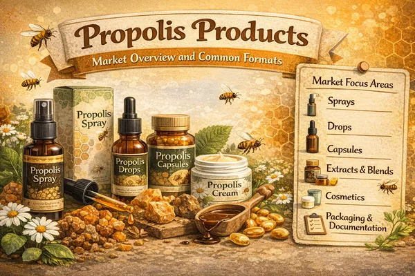 Propolis Products: Market Overview and Common Formats