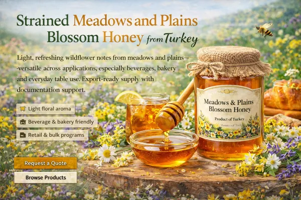 Strained Meadows and Plains Blossom Honey (product image)